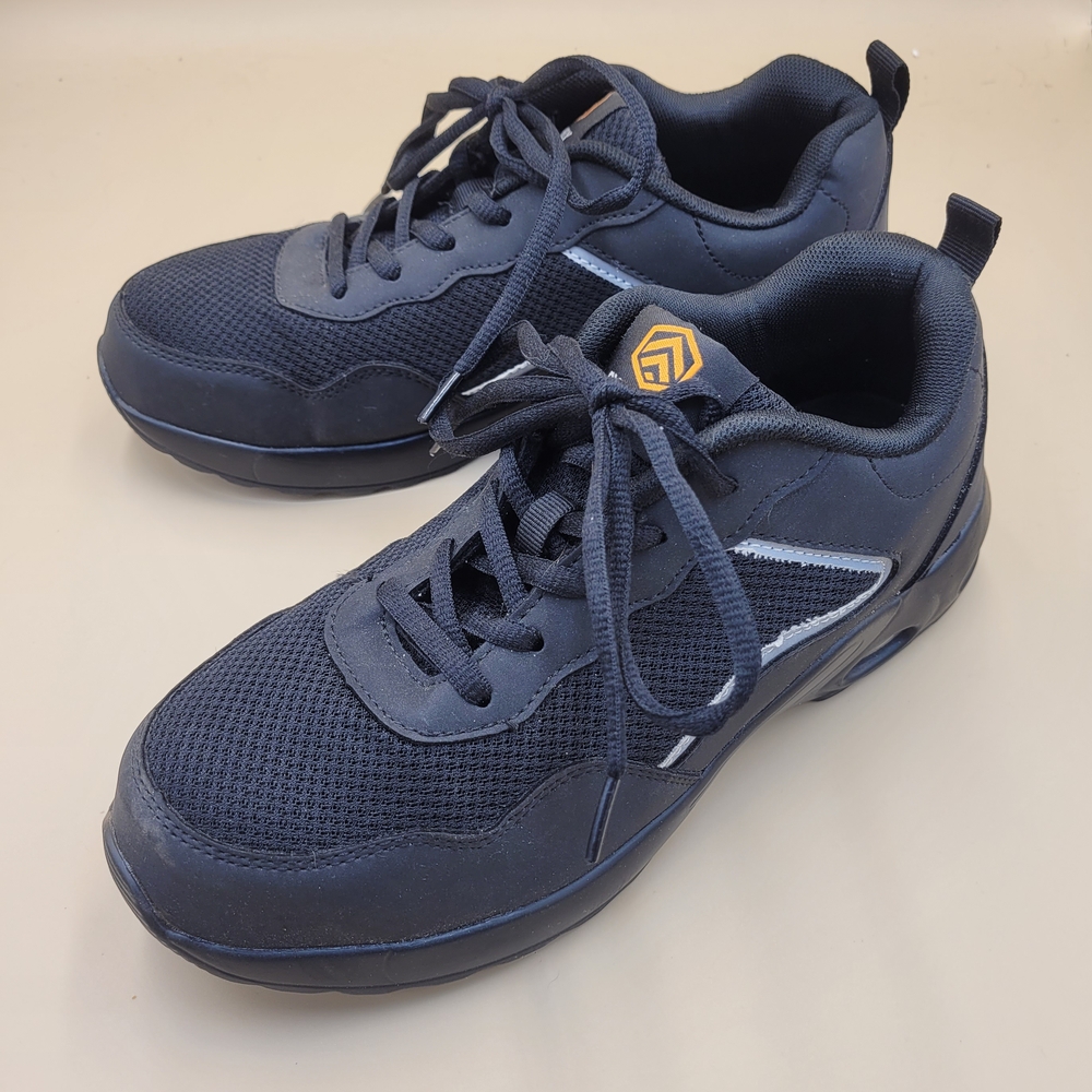 DYKHMiLY‎ Work Shoes Steel-Toe Unisex BLACK Men's 6.5/Ladies 8.5 EUC